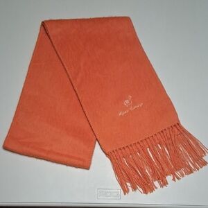 Alpaca Camargo Scarf Orange Soft With Fringe